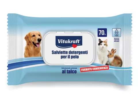Vitakraft Multipack 700 salviette igieniche animali domestici al talco